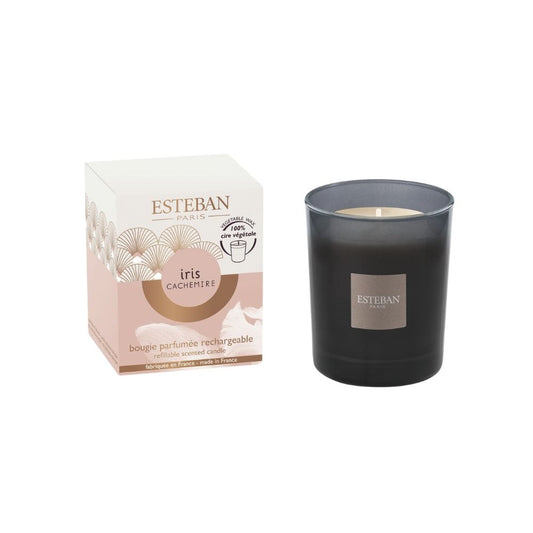 VELA PERFUMADA RECARGABLE ESTEBAN PARIS IRIS CACHEMIRE 180G